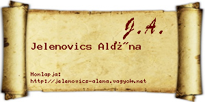 Jelenovics Aléna névjegykártya
